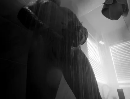 Straight Married Man Fucks Dildo in the Shower (part 1)