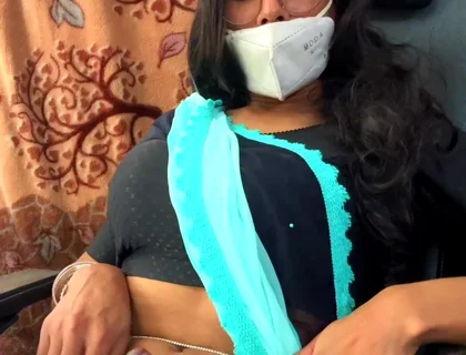 Crossdresser in Saree Jerking off