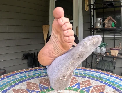 I Show off My Dirty Socks and Feet
