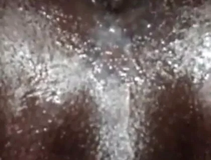 Horny Bottom Toying His Big Black Oiled Ass