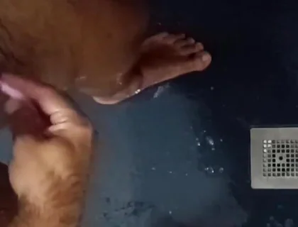 Shaving Balls and Masturbating