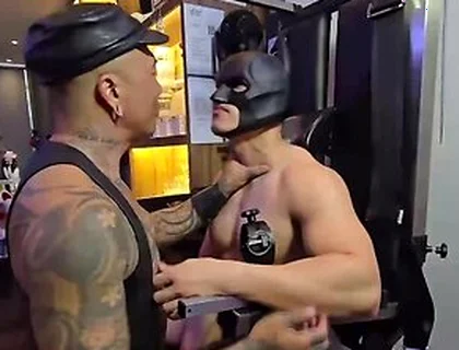 Gives Bound Mask Man Wild Bondage Orgasms