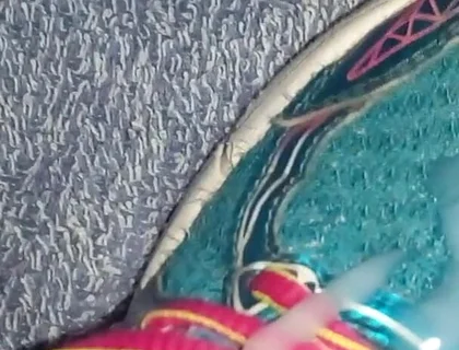 Cum on Asics Sneakes