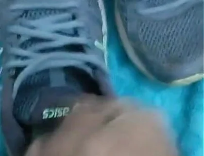 Fuck and Cum in Asics of My Wife
