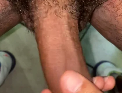 Handjob while using bel air jordans