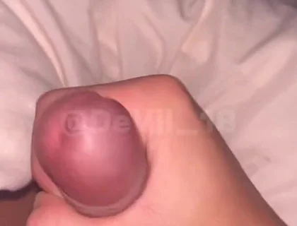 Hot 18 Year Old Boy Masturbates with His Hairy Cock Until He Cums Juicy and Plays with His Cum