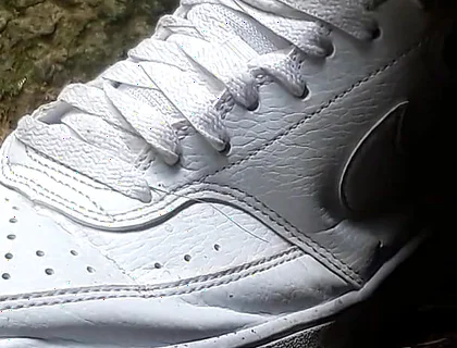 My Nike White Shoes and Socks