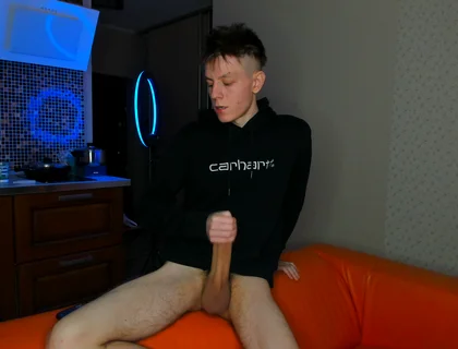 Horny College Twink Edges Huge Cock Until Explosive Cumshot