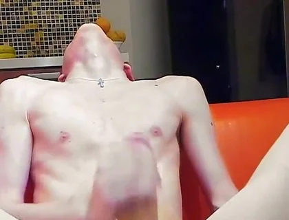Very Long Cumshot on Cock Stays Hard