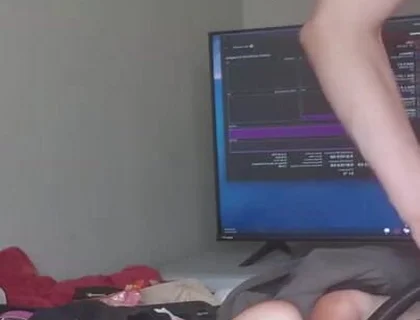 Bubble Butt Boy Turns His Belly Into a Ball
