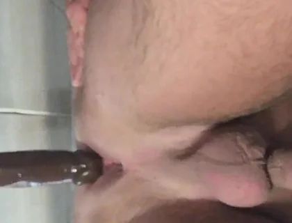 A Black Cock Tastes My Ass in the Shower