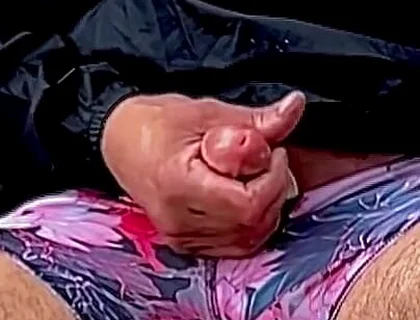 I'm Cumming on the Beach and Collect All the Ejaculation in a Bowl