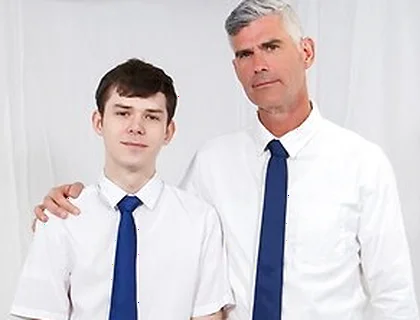 President Oaks And Dakota Lovell - Big Cock Priest Pounds Teen 18+ Sinner Bareback In His Office After Confession