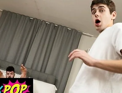 Hatler Gurius Slides His Long Cock In His Own Hole As Joey Mills Pounds Him In Doggystyle