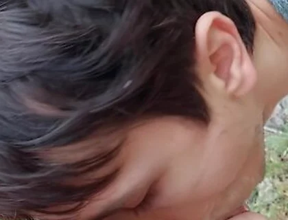 Young Twink Slut Is Getting Gagged At The Public Nude Beach On Dick And Cum