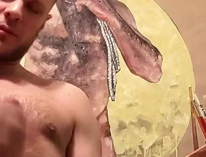 In Addition to Showing off for the Camera I Am Pretty Darn Good at Painting.