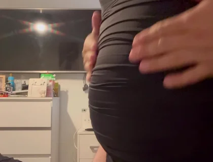 Under Clothes Crossdress with Undercover Bondage and Nipple Clamps