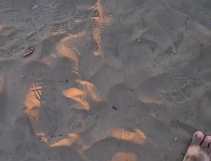 Walking Naked an Cumming in the Dunes of Maspalomas