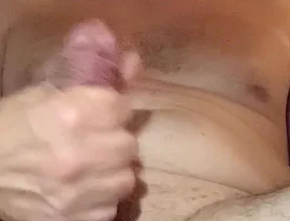 Fit Old Man Masturbating After Workout