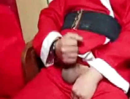Santa Claus Caresses Himself at Christmas 2025