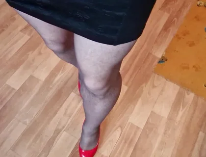 Walking in Red Heels