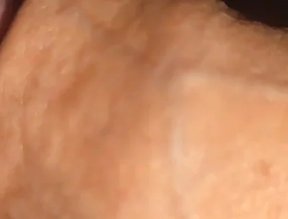 Creamy Pre-cum Slowly Sliding Down the Hole.