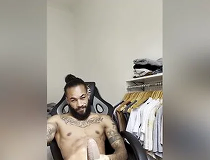 Andy Rodrigues - Hot Tattoed Brazilian Jerk Off Big Black Cock