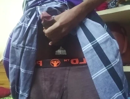Desi Teen Boy Cumshot and Jerk off in Home.