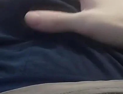 Guy in Panties Massages His