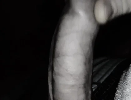 Late Night Cum. Sliding Foreskin on Dickhead. Close up Orgasm.