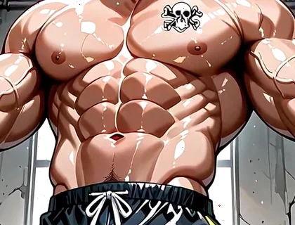 Ai Men with Huge Muscles