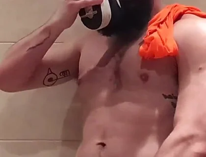 Stepdaddy Loves to Sniff Himself After His Training.