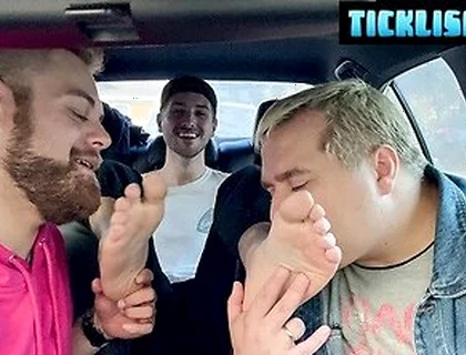 Dimitri Hops In For Some Foot Action With Matt And Ryder