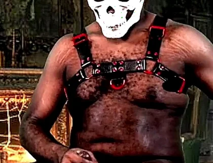 Gooning at the Haunted Mansion - Huge Cocked Beefy Jock Ready to Blow Massive Load