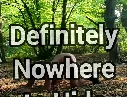 Ass up in Public Woodland