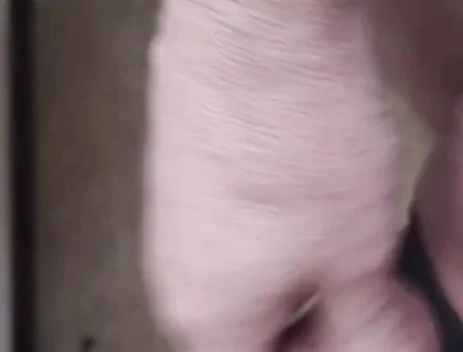 My Friend Sits in a Chair and Jerks His Cock While Watching the Video Until He Orgasms