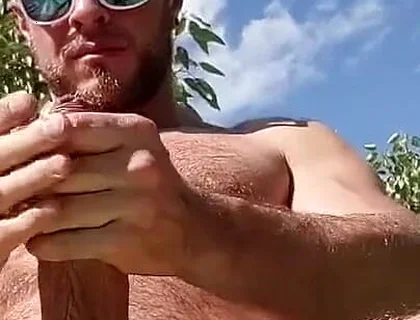 Showing off at the Beach