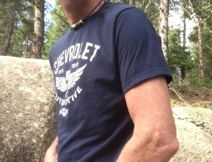 Pornstar Adam Kaye Jacks off in the Woods