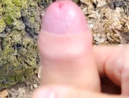 Outdoor Piss, Wank and Cum