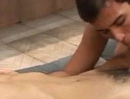 Sexy French twinks Latino fuck in the kitchen