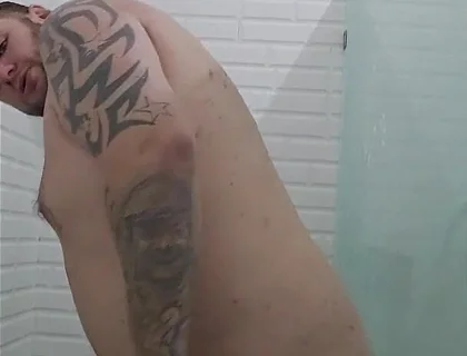 Jimbob Soapy Shower Dildo Riding